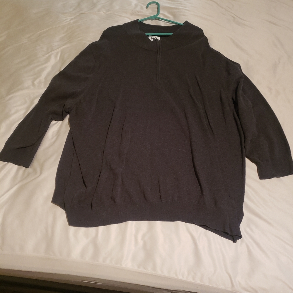 Harbor Bay 4XLT 3/4 Zip Sweater Vest